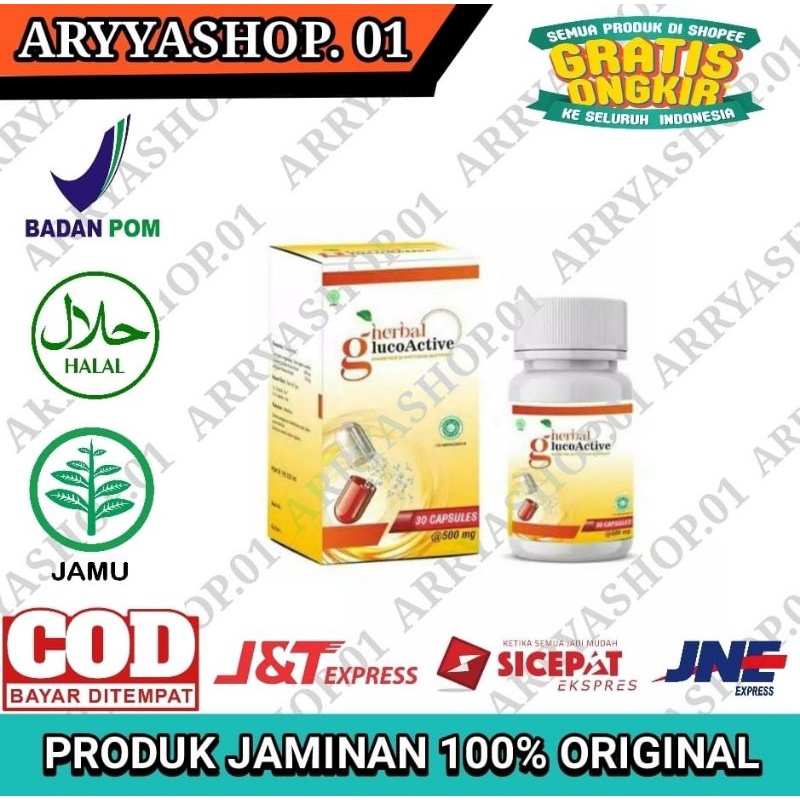 GLUCOACTIVE Obat Asli Herbal Gluco Active Original Obat Diabetes Kenceng