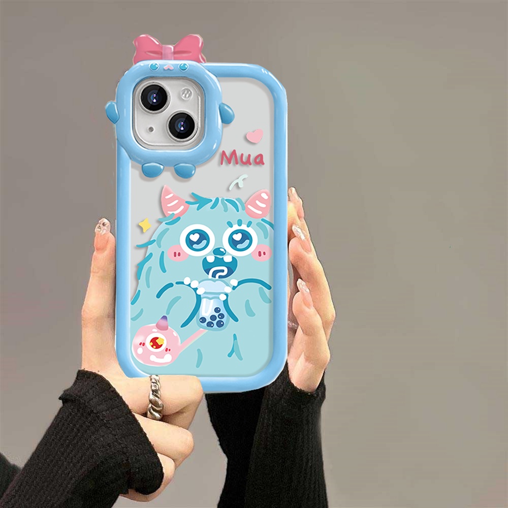 Soft Case Motif Monster Untuk OPPO A17 A16K A77S A57 2022 A55 A54 A76 A16E A15 A16 A5 A53 A12 A5s A74 A95 A7 A3s A9 A52 A31