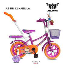 Sepeda anak perempuan mini Ban Eva Centrum 12&quot; dorongan