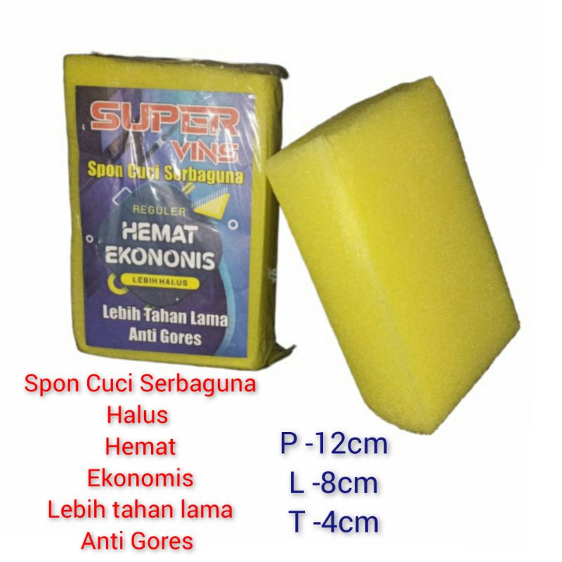 Spon Cuci Serbaguna Tebal Halus  Ekonomis