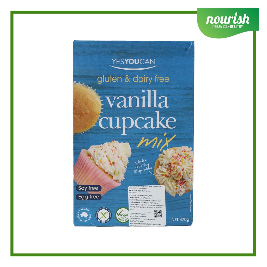 Yes You Can, Vanilla Cupcake Mix 470 gr