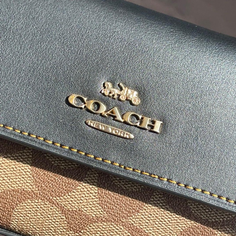 COACH New 2023 CC340 CC882 Josie Top Handle crossbody In Blocked Signature Canvas