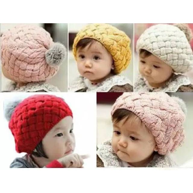 Topi Rajut Pineapple Anak Import - 022.3873