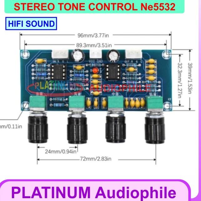Tone Control Stereo NE5532 Hifi Pre Amplifier NE5532