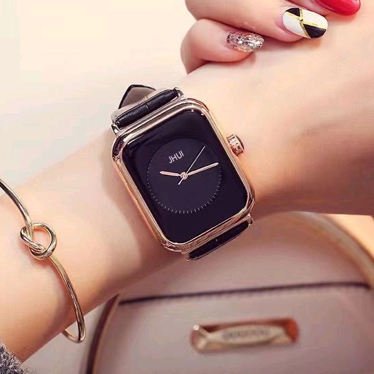 Jam tangan Cantik Elegan Jhui Model Rectangle