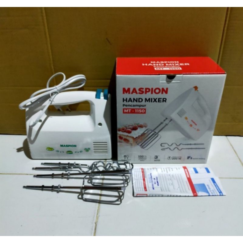 MASPION Mixer hand Maspion MT-1150. / MT 1150.  mixer tangan. alat pengaduk. Maspion