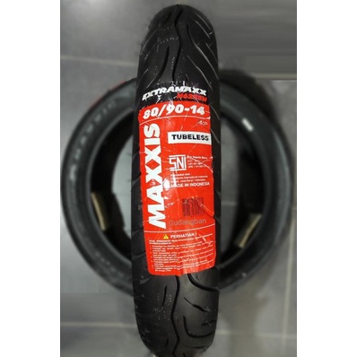Ban Maxxis Extramaxx 80/90-14 Tubeless Ban Depan Beat