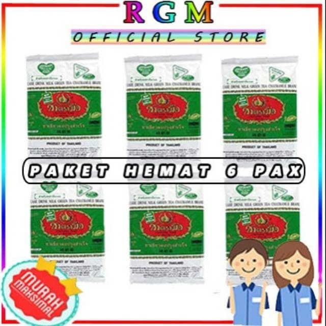 

PAKET HEMAT THAI GREENTEA 200GR X 6BUNGKUS