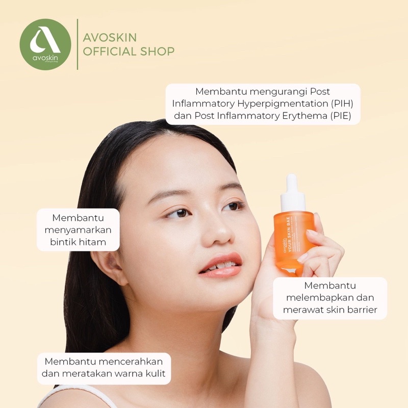 AVOSKIN Your Skin Bae Serum Tranexamic Acid 3% + Glycolic Acid + Cranberry + Licorice (30ml)