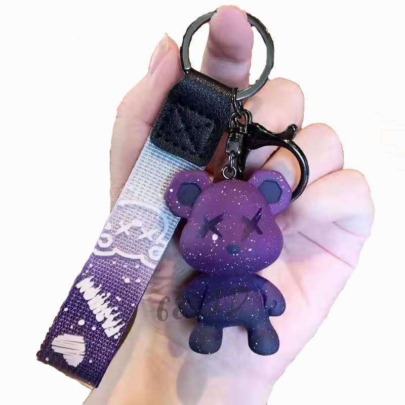 Gantungan Kunci Karakter Beruang Bear Keychain untuk Tas Wanita Gantungan Kunci Motor Mobil Lucu Impor GT 04