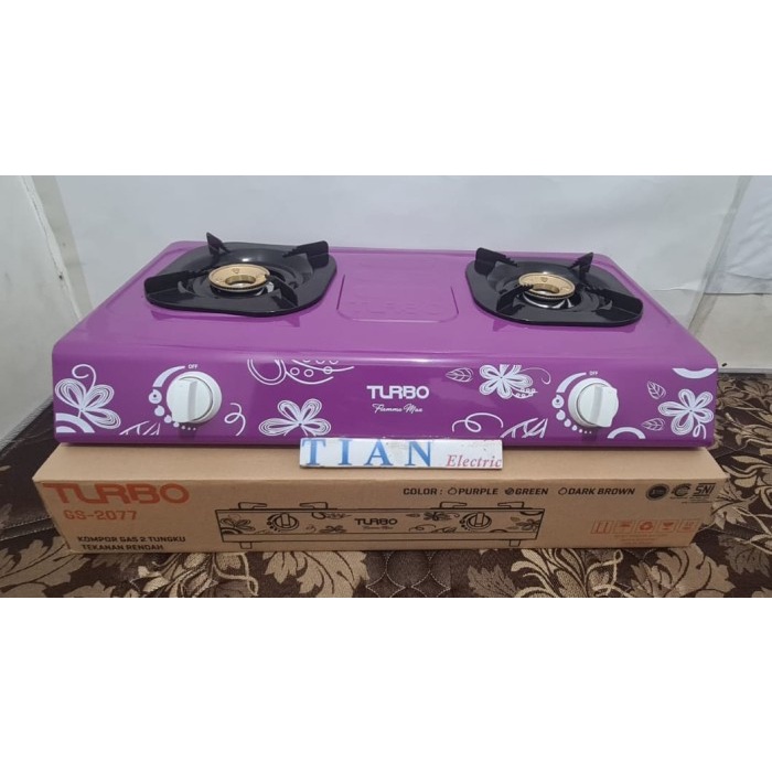 Turbo Gs-2077 Kompor Gas 2 Tungku