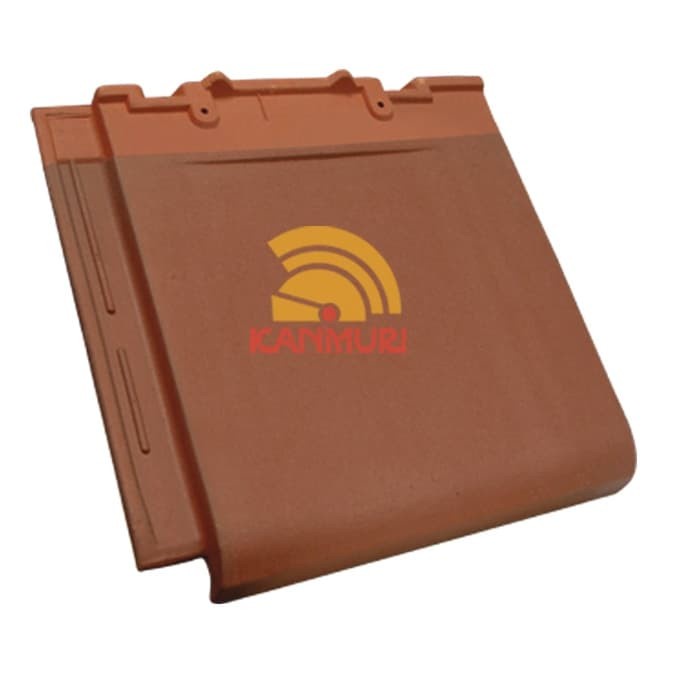 Genteng Keramik Kanmuri Full Flat Medi Orange