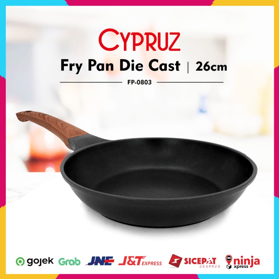 Cypruz Fry Pan Die Cast FP-0803 Diamond Coating 26cm