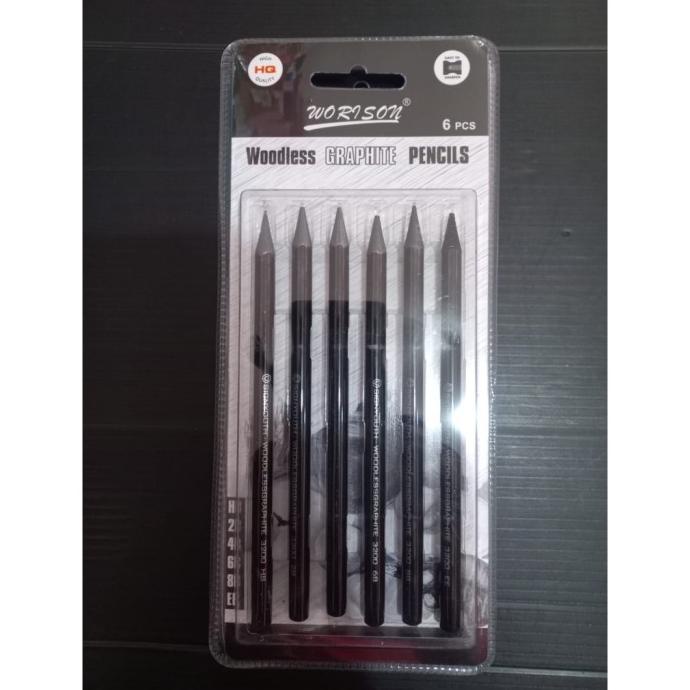 

(T)erpopule(R) Drawing pencils woodles graphite set 6 / VTec Pencil