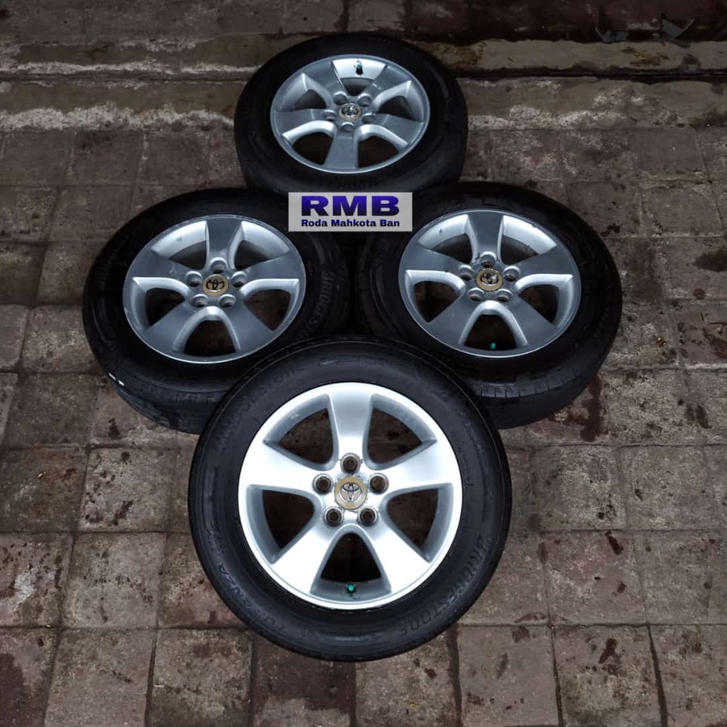 Velg Oem Mobil Toyota Previa Ring 16 + Ban 215 60 R16 Inova Harrier