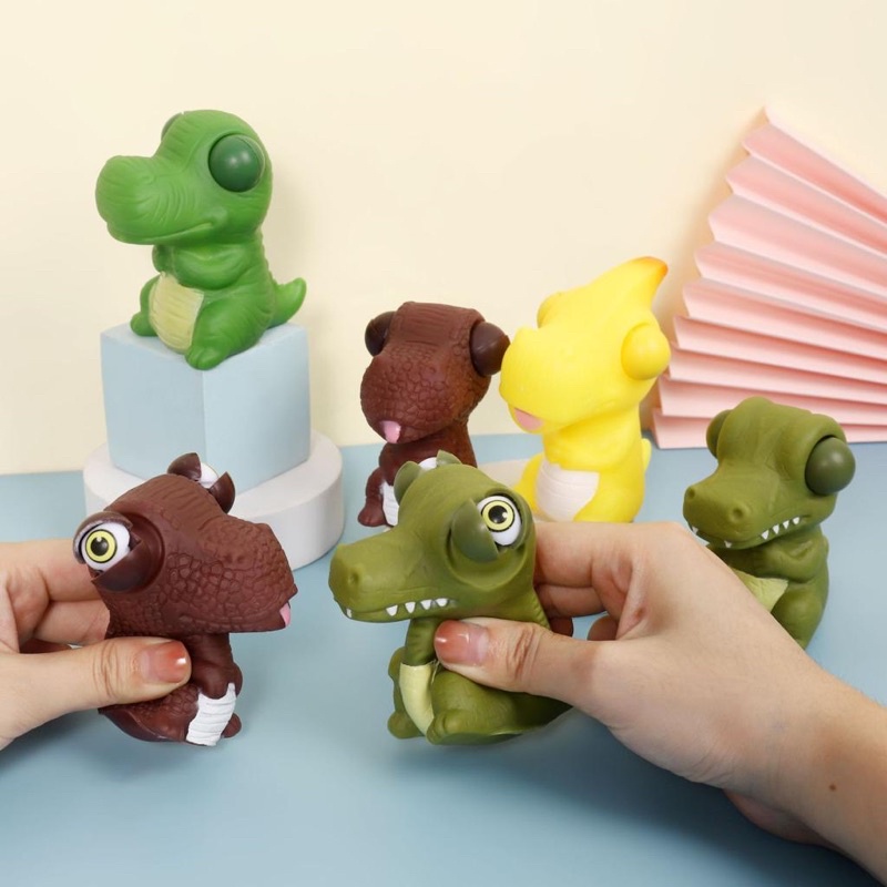 Mainan Squishy Dinosaurus Mata Besar Anti Stres/Mainan Squishy Murah Meriah Promo Sen/Stress Relieve Toys Wishy Squishy Pets Original Murah