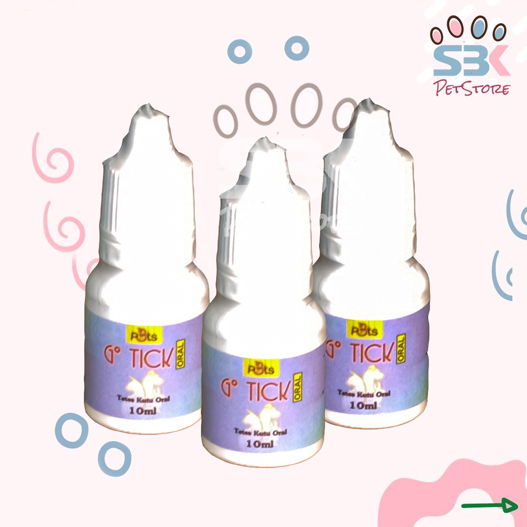 Gotick Oral P3TS Obat Kutu Untuk Kucing, Anjing, Kelinci 10ml