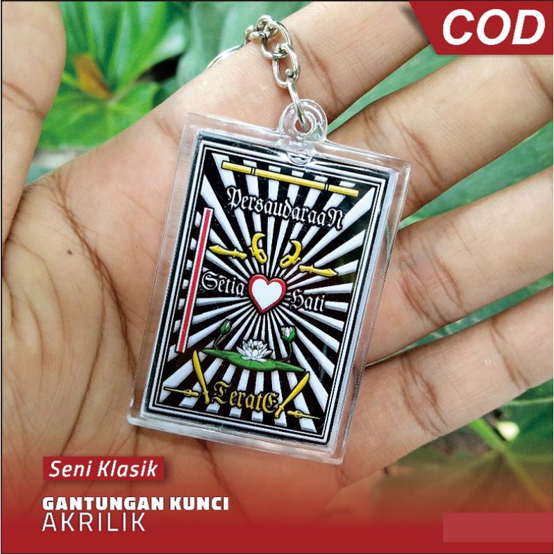 Ganci Logo PSHT Akrilik/Ganci PSHT/Terate/Setia Hati/Gantunagn Kunci PSHT