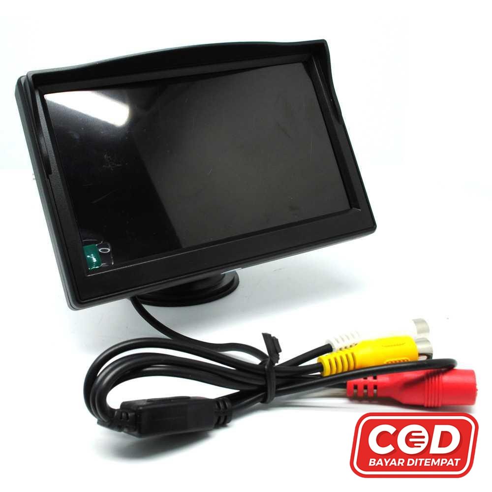 Monitor Rear View Parkir Mobil TFT LCD 5 Inch TV Mini TV Kecil TV Mobil ( Olineshop )