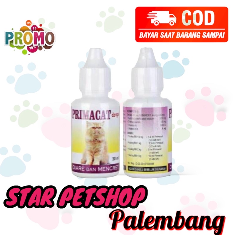 Obat Diare &amp; Mencret PrimaCat 30ml Free Packing bubble