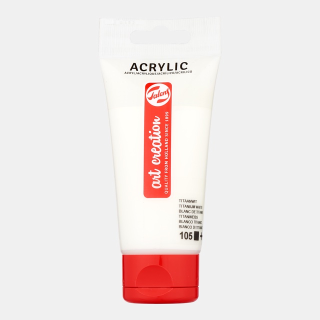 

Talens Art Creation Acrylic Colour 75ml - Titanium White (105)