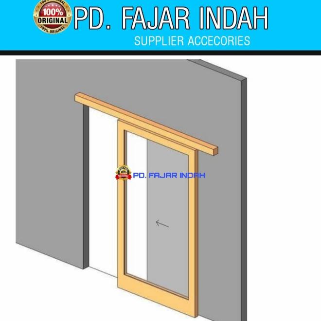 Rel Pintu Sliding Heavy Duty Rel Pintu Geser 3Meter 300Kg Rel Gantung