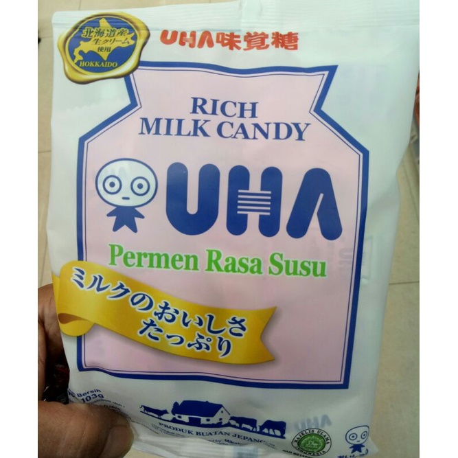 

UHA Rich milk candy 103g