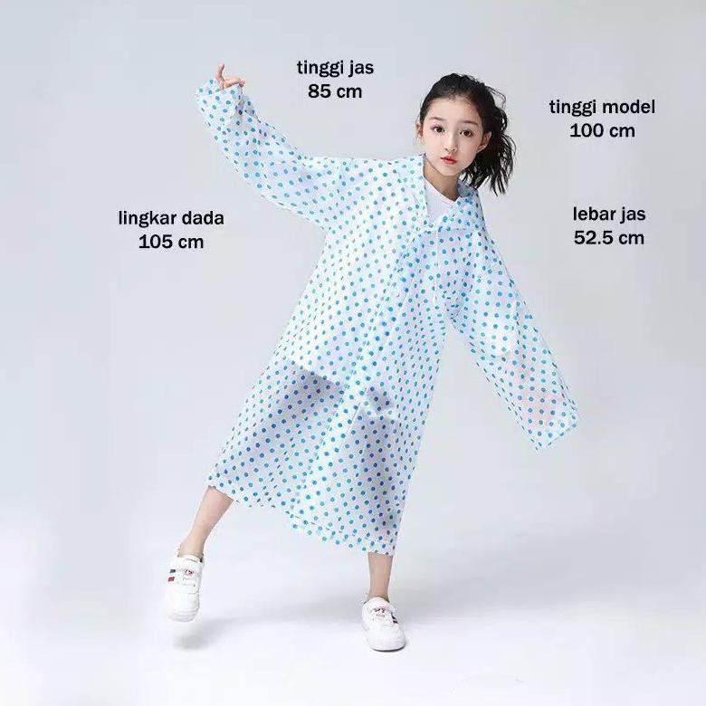 Jas Hujan Dewasa Eva Raincoat Polkadot