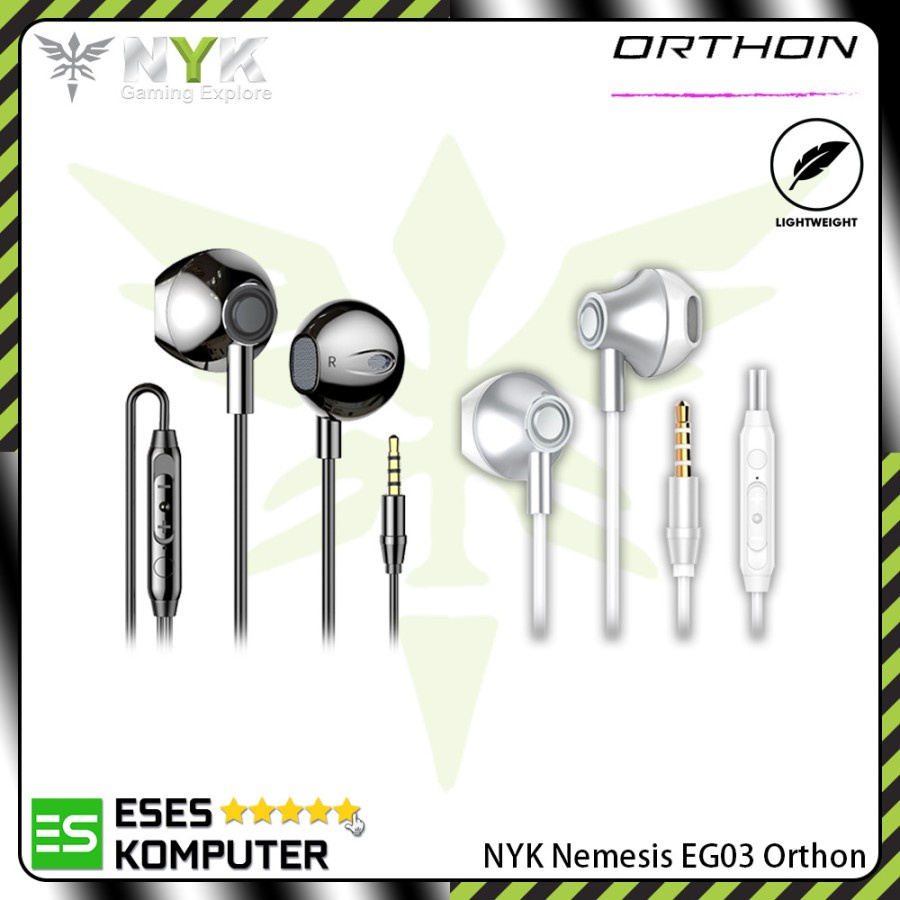 Earphone NYK Nemesis EG-03 EG03 Orthon - Gaming In Ear - Headset Ori