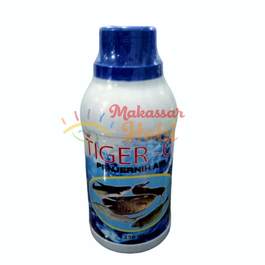 Tiger O2 250ml Larutan Penjernih Air Kolam Ikan Lele Gurame Nila Koi