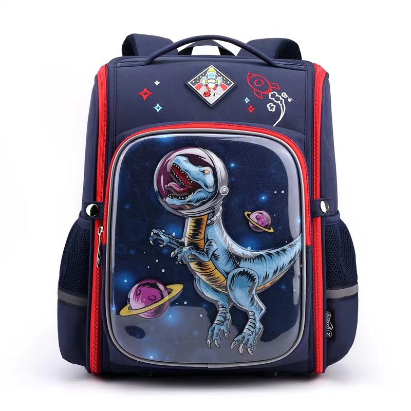 Skoola Tas Sekolah Anak Laki - Laki SD Ransel T-Rex Dinosaurus Waterproof - Laxy