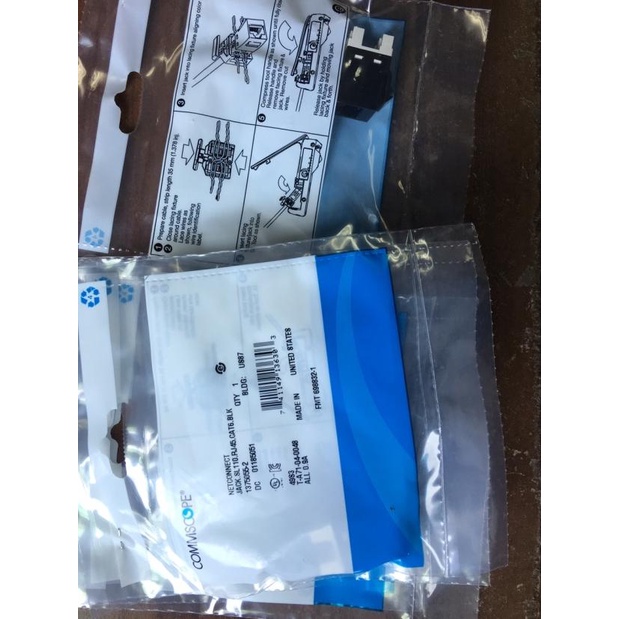 Amp modular cat6 black