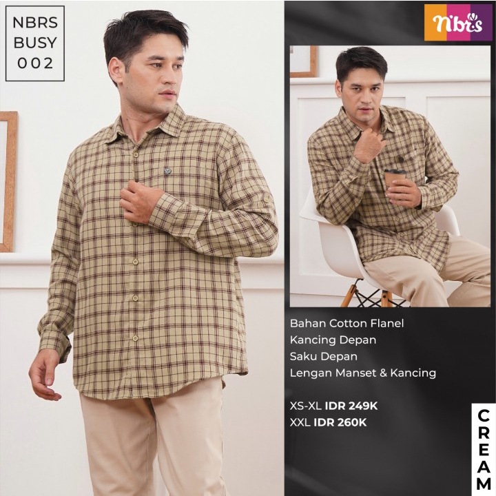 Kemeja Flanel Nibras BUSY 002 Terbaru 2023