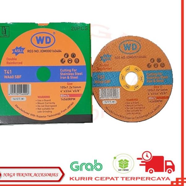 BATU GURINDA POTONG WD/BATU POTONG WD/ BATU POTONG BESI 4x1.2 isi 20pc