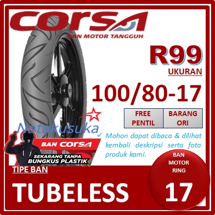 CORSA R99 100/80 - 17 Tubeless (TL)