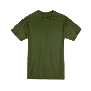 FULL WARNA !! KAOS POLOS OBLONG TSHIRT DEWASA KATUN COMBED SIZE M L XL XXL XXL -TERMURAH UNISEX-Hijau Army