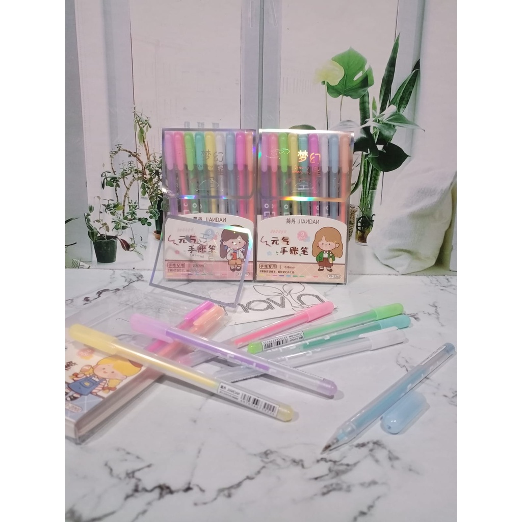 

PEN GEL 6 WARNA PASTEL CANDY JIANDAN / GEL PEN 6 WARNA / 9 WARNA