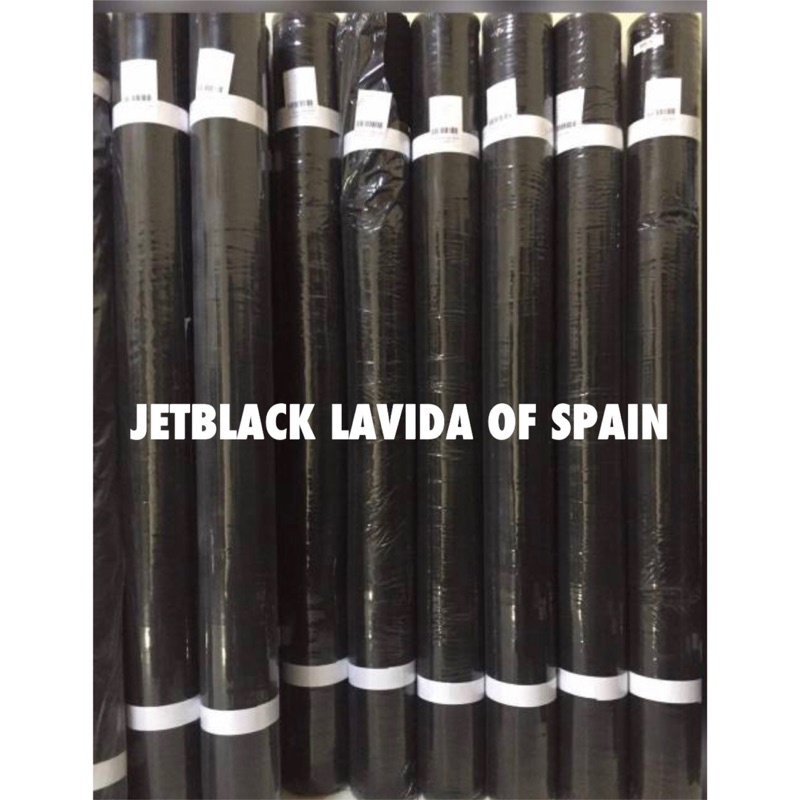 1 ROLL JET BLACK LAVIDA SUPER PREMIUM / KAIN POLOS HITAM / JETBLACK LAVIDA /JET BLACK LAVIDA HITAM P
