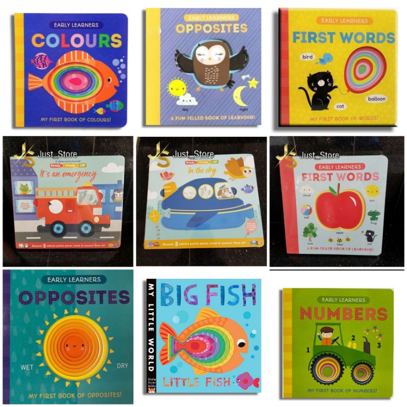 CHILDREN ACTIVITY / Board Book / Early Learner / baby 101 / ready steady go Book IMPORT