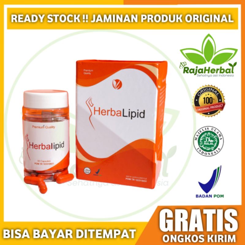 Herbalipid Asli 100% Original Obat Diet Herbal Membantu Melangsingkan Tubuh / Menurunkan Berat Badan
