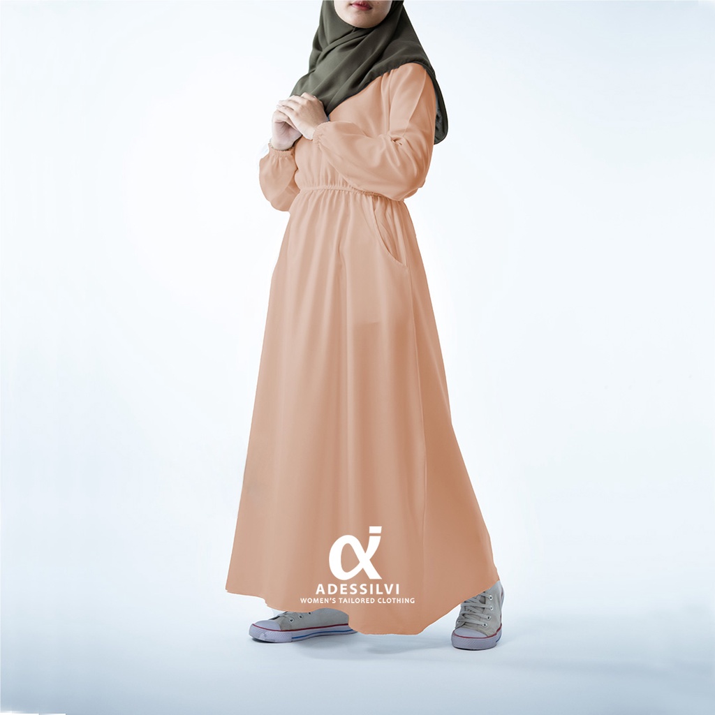 [ BISA COD ] Alma Dress Busui | Size S M L XL XXL | Gamis Terbaru Gamis Jumbo Matt Syakila HQ