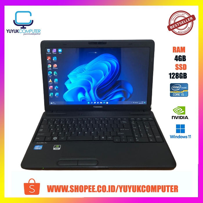 Laptop Gaming Toshiba Satelite Pro C660 | Intel Core i5-2520M-Ram 4GB DDR3-SSD 128GB-Windows 11 Pro-