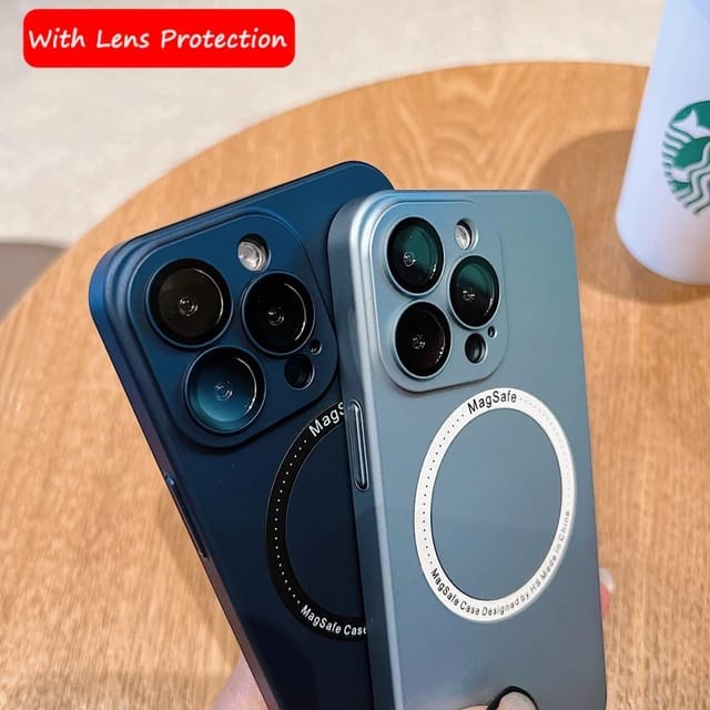 IPHONE 12 13 14 PRO MAX 14 PLUS MAGSAFE CASE CAMERA GLASS SKIN FEEL