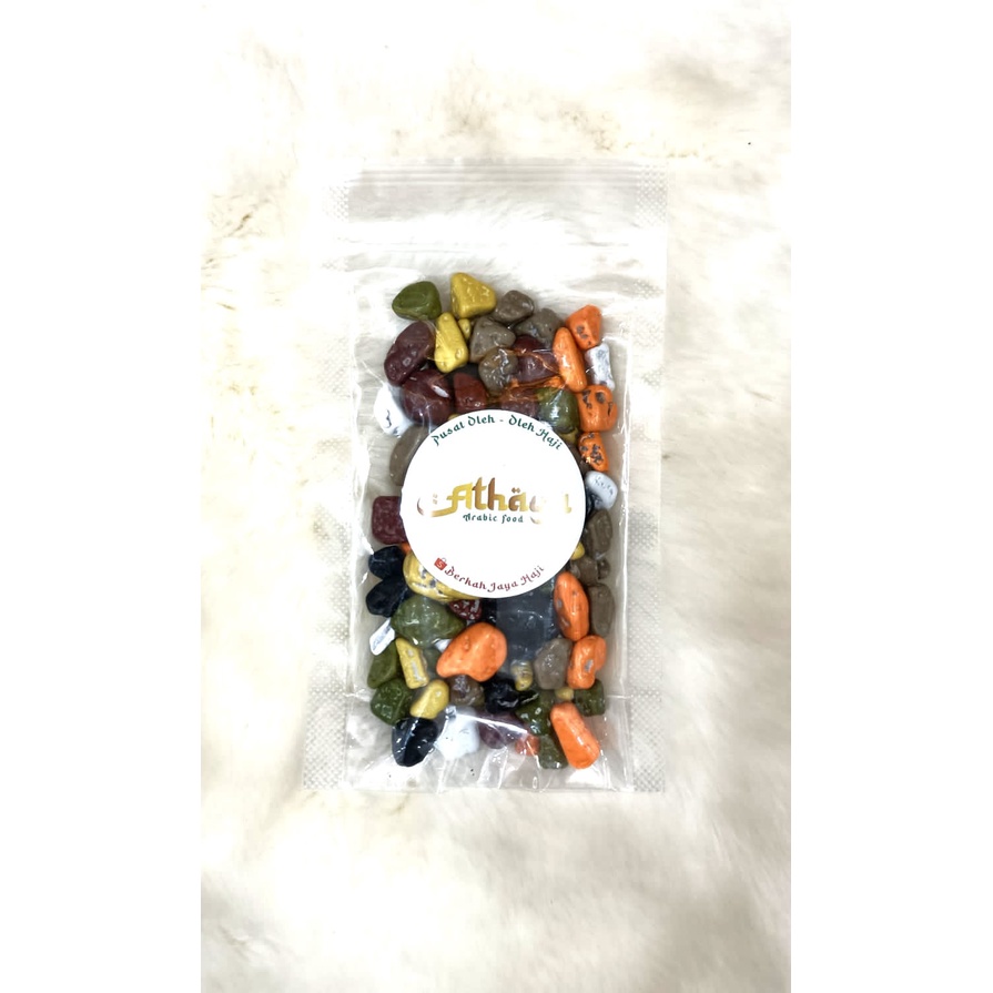 Jajanan Khas Arab murah/ Oleh-oleh arab/ cemilan sehat/ kuaci biji labu/ kacang mete almond/ coklat arab/ kemasan 100gr