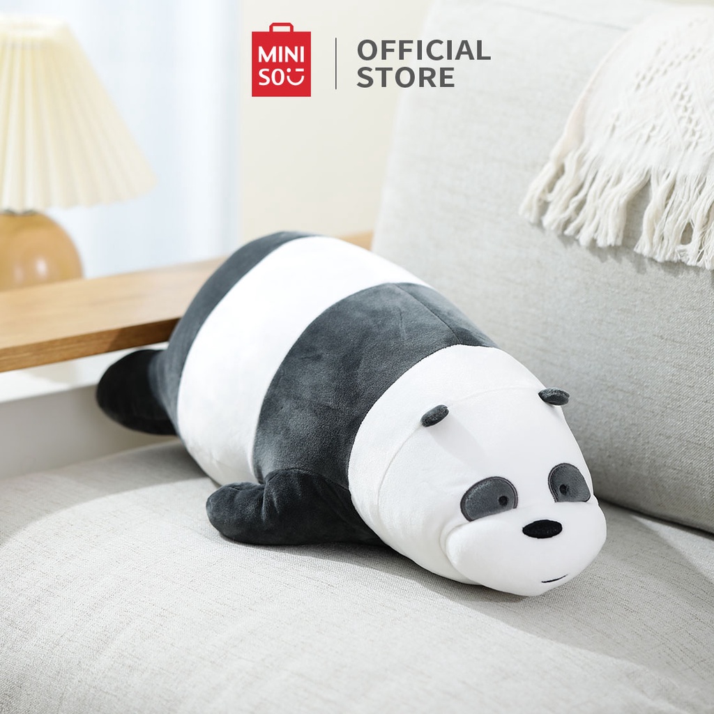 MINISO Bantal Sofa Bantal Tidur We Bare Bears Boneka Anak Lembut Mainan Tidur 54cm Lucu Bear Boneka Mewah Mainan Bayiboneka Lucu Boneka Jumbo Bear Mainan Anak Hadiah Perempuan Boneka Import Panda Boneka Mainan Mewah Hewan Kado Ulang Tahun anak