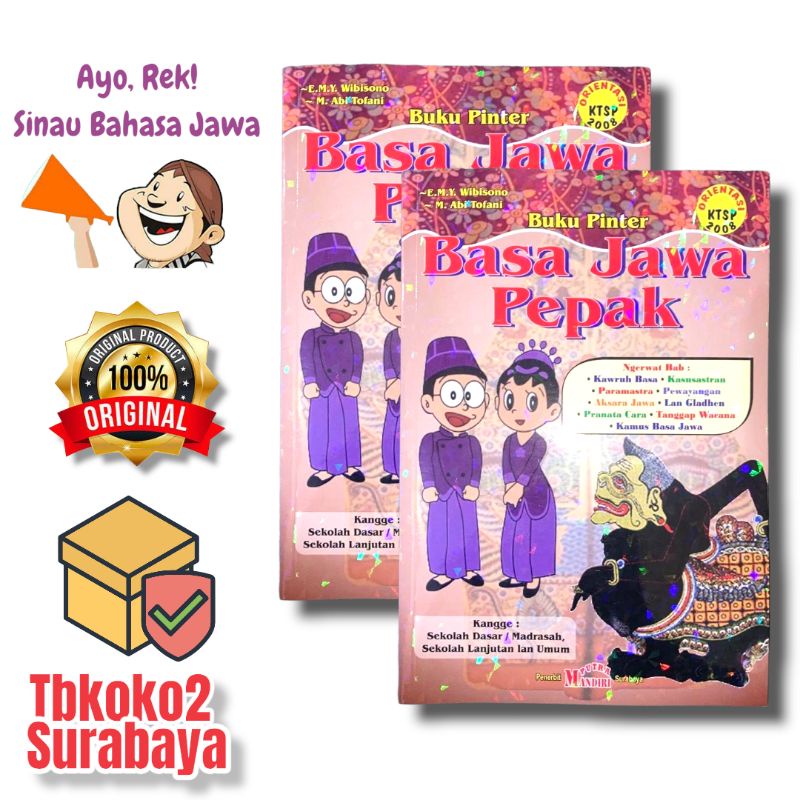 BUKU PEPAK PINTER BASA JAWA SD SMP SMA SC ORIGINAL PUTRA MANDIRI