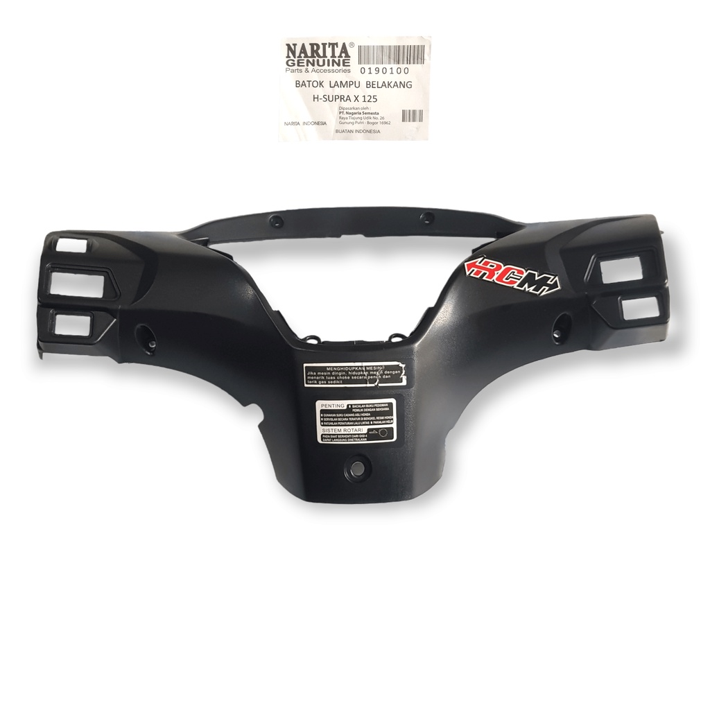 COVER HANDLEBAR BATOK TOTOK LAMPU BLK BLKG BELAKANG HONDA SUPRA X 125 X125 LAMA OLD WARNA HITAM BLACK BEST QUALITY BAHAN TEBAL JAMINAN KUALITAS