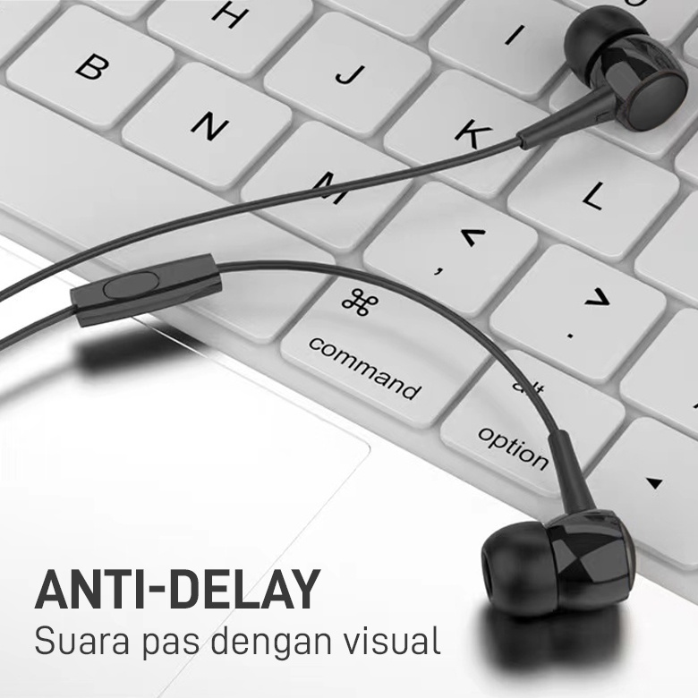 VEGER VX12 Wired In Ear Earphone 3.5mm With Microphone Stereo Extra Bass Handsfree Headset