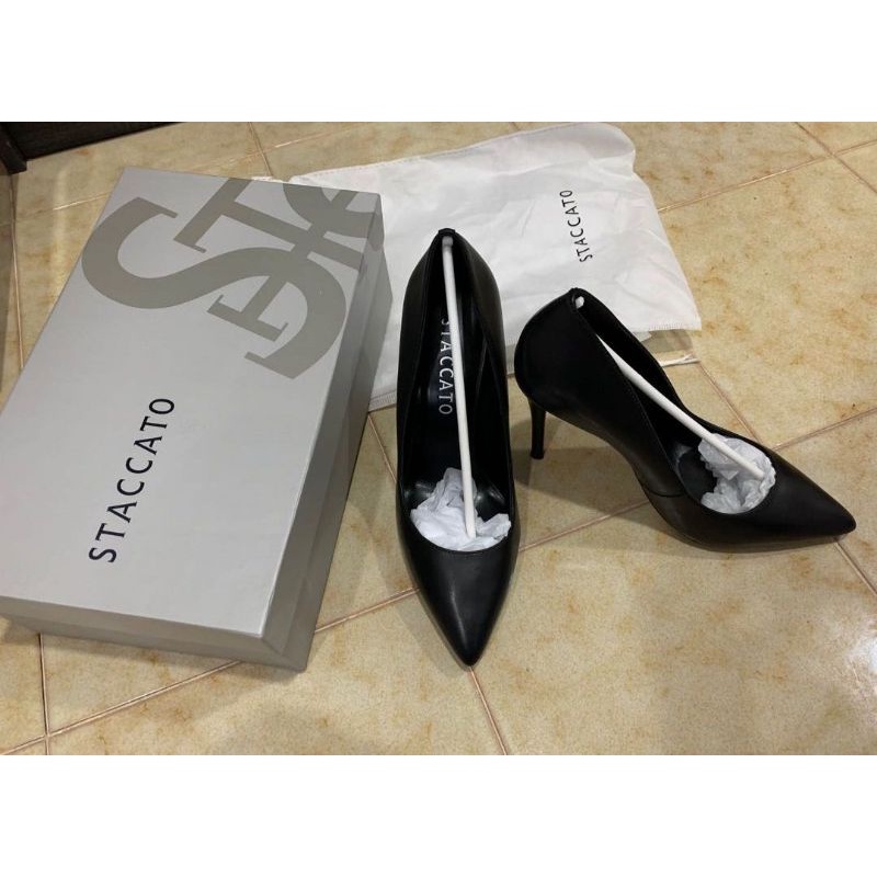 STACCATO HEELS BLACK ORI STORE 39