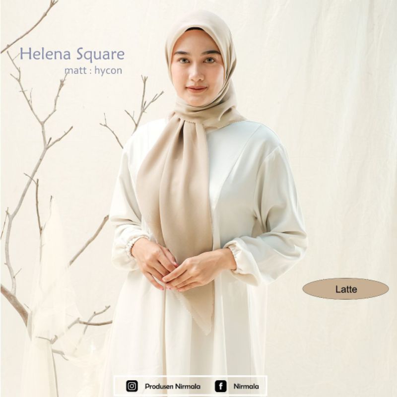 HELENA SQUARE ORIGINAL BY NIRMALA BAHAN HYCON LASERCUT SEGIEMPAT HELENA NIRMALA